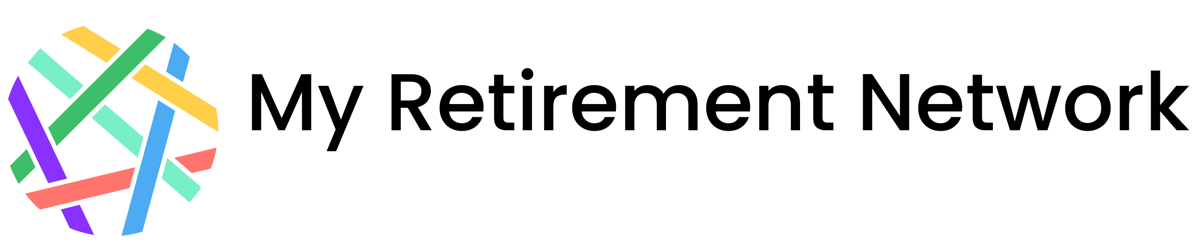 A green background with the word retirement written in black.