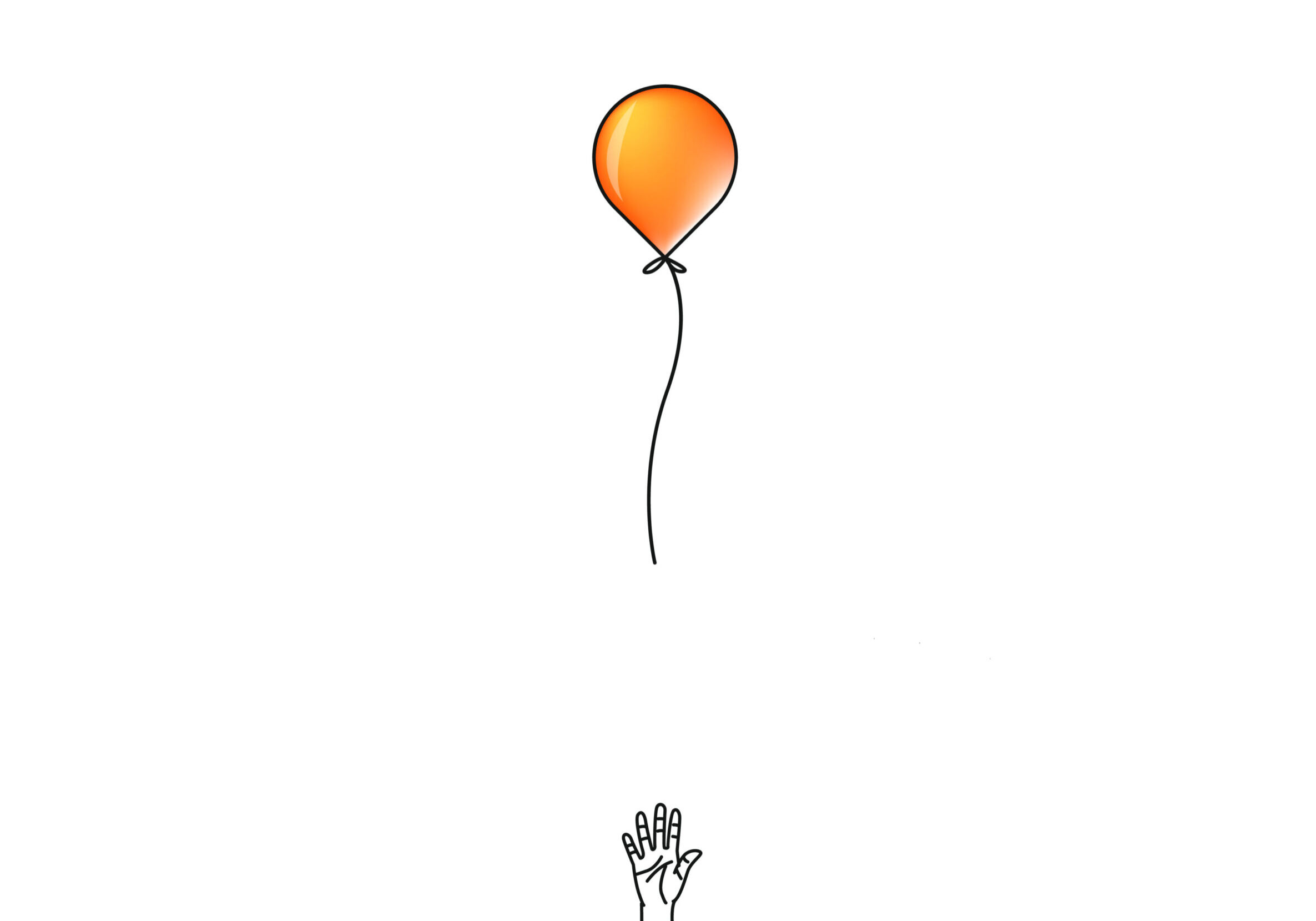 Hand,Loose,Balloon,For,Hand,Drawn,Line,Art,Concept,Vector